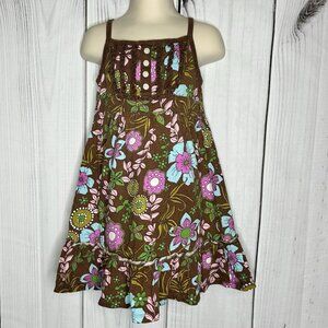 Old Navy Toddler Girl Floral Ruffled Cotton Sleeveless Sundress Sz 4T